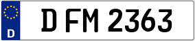 Trailer License Plate